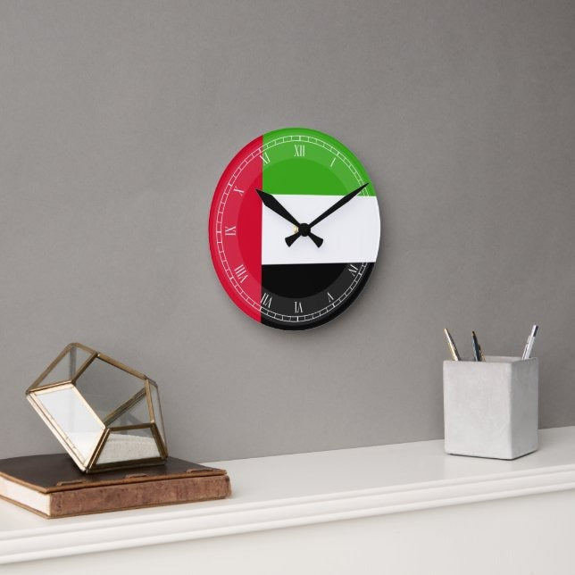 Dubai Round Wall Clock | Minimal White Wall Clock | Modern Home & Office Decor