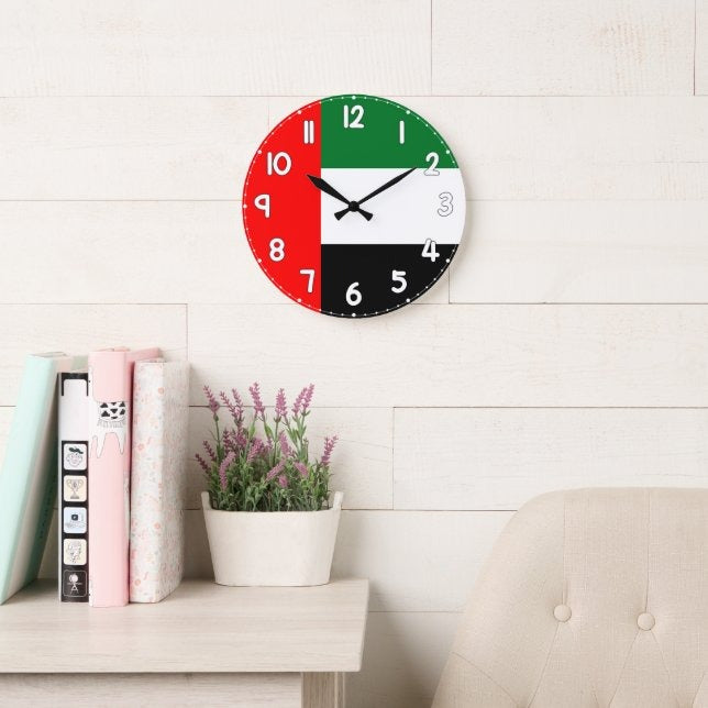 Dubai Round Wall Clock | Minimal White Wall Clock | Modern Home & Office Decor