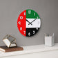 Dubai Round Wall Clock | Minimal White Wall Clock | Modern Home & Office Decor