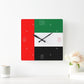 UAE Flag Wall Clock | National Day Wall Decor | UAE Home & Office Decoration | Patriotic Gift Idea