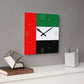 UAE Flag Wall Clock | National Day Wall Decor | UAE Home & Office Decoration | Patriotic Gift Idea