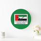 UAE Flag Green Round Wall Clock | National Day Wall Decor | UAE Home & Office Decoration | Patriotic Gift Idea