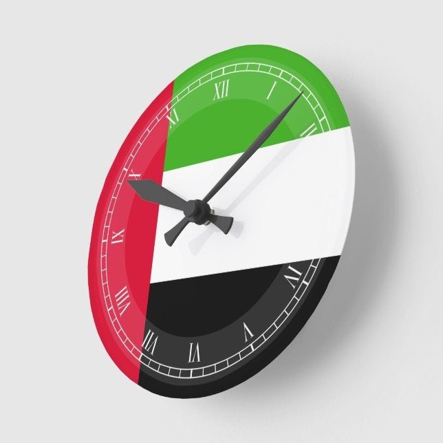 Dubai Round Wall Clock | Minimal White Wall Clock | Modern Home & Office Decor