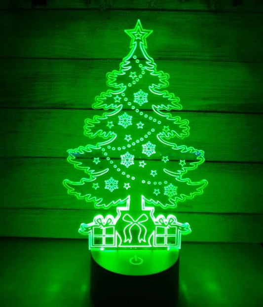 Acrylic Christmas Tree Night Light Lamp