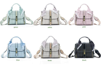 New Crossbody Check Print Bag