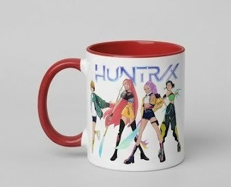Pyramid International Kpop Demon Hunters Huntrix Girls Coffee Mug - 11oz Ceramic Coffee Mug - Cute Anime Gift for Kids and Fans - Dishwasher and Microwave Safe