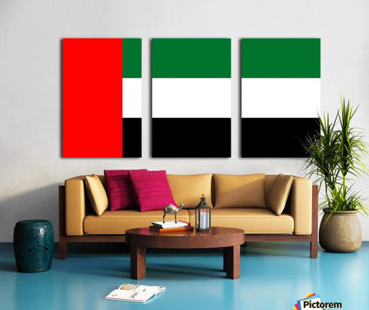 UAE National Day Large Acrylic Wall Flag -Unique style!