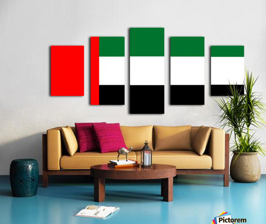 UAE National Day Large Acrylic Wall Flag -Unique style!